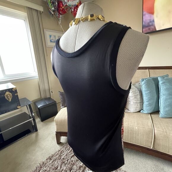 Y2K Move U Graphic Tank Top "FAMOUS" Women's SM Sequins Grunge Embellished Bling - Picture 10 of 13